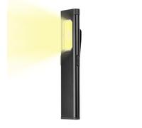 Linterna alimentada a pilas, potente luz impermeable con clip, linterna de camping recargable vía USB con cola magnética - Para camping, casa, senderismo, viajes, actividades al aire libre