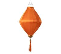 linterna asiática, Linterna de seda china, colgante ovalado vietnamita, decorativa japonesa con borla for fiesta boda, festival y decoración del hogar(Orange,14 Inch)