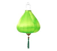 linterna asiática, Linterna de seda ovalada china tradicional vietnamita japonesa color sólido colgante con borla for bodas, fiestas, festivales y decoración del hogar(Bright Green,16 Inch)