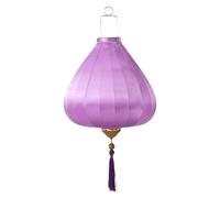 linterna asiática, Linterna de seda ovalada china tradicional vietnamita japonesa color sólido colgante con borla for bodas, fiestas, festivales y decoración del hogar(Light Purple,16 Inch)