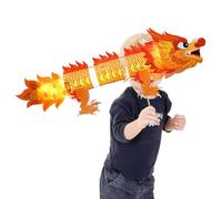 Linterna china LED de mediados de otoño, Linterna de festival de mediados de otoño - Kit de artesanía creativa Linterna de danza de dragón iluminada con LED - Linterna hecha a mano de material de