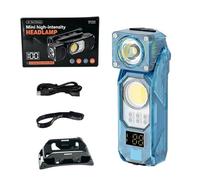 Linterna con clip resistente al agua - High-Powered Small LED Headlight | | Luz de tapa ligera manos libres para camping, senderismo, correr nocturna y pesca; linterna frontal al aire libre