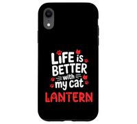 Linterna con Nombre de Gato La Vida es Mejor con mi Linterna de Gato Carcasa para iPhone XR