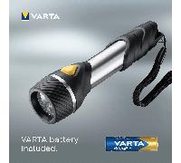 Linterna con Pilas, Multi LED, 20 , 8h de Duración, 20m de Alcance, Carcasa Resistente a Golpes, Correa de Incluida, Funciona con 1 Pila AA (incluida), 12.6cm de - VARTA