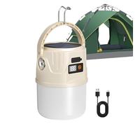 Linterna de acampada, portátil luz solar, doble modo impermeable, recargable con gancho, compacto Survival Gear, para tienda, hiking, pesca, hogar, interior, exterior