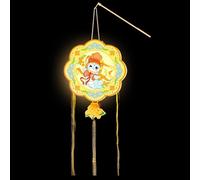 Linterna de Año Nuevo chino, diseño de dibujos animados, linterna festiva china | Decoración del año de serpiente 2025, kits de manualidades para niños, luz LED colgante, bonito adorno de animales