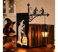 Linterna de biblioteca decorativa para libros, lámpara de biblioteca de bruja, mini lámpara colgante en miniatura para estanterías, mini acento para rincón de lectura (1 luz de estantería de bruja)