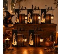 Linterna de biblioteca decorativa para libros, lámpara de biblioteca de bruja, mini lámpara colgante en miniatura para estanterías, mini acento para rincón de lectura (5 luces de estantería de bruja)