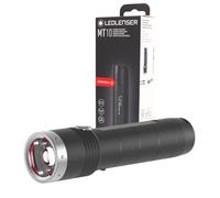 Ledlenser Linterna de bolsillo LED para exteriores MT10, batería de litio 18650 recargable, 1000 lúmenes, enfocable, incl. clip de bolsillo, haz de luz de 180m, duración lumínica de hasta 144h