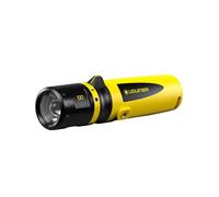 Linterna de bolsillo LED robusta para taller Ledlenser EX7, enfocable, funcionamiento con 3 pilas AA, protegida contra explosiones zona EX 0/20, 200lm, impermeable IP68, 120 m de haz de luz
