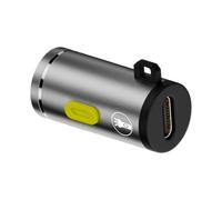 Linterna de bolsillo pequeña de mano - Linterna portátil con carga tipo C, luz de emergencia Plug and Play | Linterna LED fuerte para exteriores, linterna de bolsillo compacta para camping,