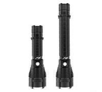 Linterna de buceo 4000 lúmenes P70 LED impermeable 50 m muñequera antideslizante aleación de aluminio IPX8 negro varios tamaños adecuado para acampar bajo el agua pesca al aire libre (D)
