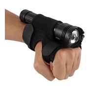 Linterna de buceo, guante manos libres, soporte de luz de buceo con cinta mágica, soporte universal ajustable para la muñeca 0,98 - 1,18 pulgadas (no incluye linterna)