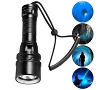 Linterna de buceo LED L2 Chip 1600 lúmenes de salida IPX8 Clasificación impermeable hasta 50 m de profundidad submarina al aire libre correr exploración caza