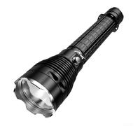 Linterna de buceo profesional P70 LED 4000 lúmenes impermeable 50M antorcha subacuática con banda de muñeca para buceo, esnórquel, camping, pesca, negro (D)