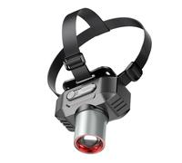 Linterna de cabeza - linterna de frente recargable, antorcha ultra brillante de 3 modos | Senderismo ligero manos libres de 90 ° impermeable, de camping, caza de, supervivencia en