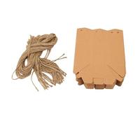 Linterna de caja de regalo de papel hexagonal de 50 Uds., embalaje protector para fiesta de boda y ducha, caja de paquete de papel Kraft con cordel