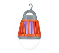 Linterna de camping de lámpara repelente de mosquitos y exterminador de insectos, linterna impermeable portátil IPX6 para matar mosquitos, gancho retráctil, linterna y linterna LED recargable USB