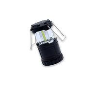 Expositor para 6 linternas LED de camping, 10W, con gancho; ideal para iluminación outdoor y actividades al aire libre.