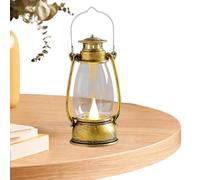 Linterna de camping LED retro - Portátil al aire libre, lámpara vintage con mango Luz cálida para acampar Senderismo Patio trasero, decoración interior Fiestas de cumpleaños Regalo de vacaciones |