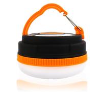 Linterna de camping portátil con gancho IPX4 a prueba de salpicaduras, luz LED para tienda de campaña con base magnética para exteriores, luces de camping alimentadas por pilas, 5 modos para