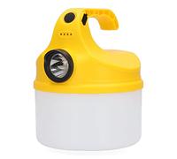 Linterna de camping recargable 500lm 18W, ideal para iluminar exteriores, actividades al aire libre y situaciones de emergencia.