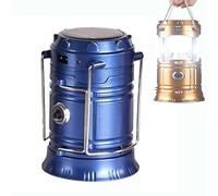 Linterna de Camping Recargable, luz de Camping Cargador de teléfono LED linternas compactas antorcha para Emergencia, al Aire Libre, Corte de energía(Blue)