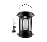 Linterna de camping solar, LED al aire libre con 4 modos de iluminación, 13 x 13 x 15,5 cm, resistente al agua portátil, plegable manija, emergencia Power Source for Tent Garden Lawn Survival
