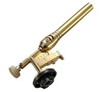 Linterna de cartucho profesional con llama de alta temperatura de 1300 °C para soldar, con diseño de metal y ventilador de refrigeración integrado, encendido electrónico