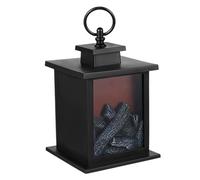 Linterna de Chimenea eléctrica pequeña, Chimenea de imitación con Pilas con Efecto de Llama Realista para Mesa, de imitación