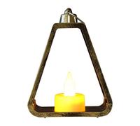 Linterna de decoración LED de vela de Navidad - Luz de noche LED de jardín portátil con asa, linterna de vela decorativa para habitaciones, patio, porche, jardín, alféizar de la ventana, sala de estar