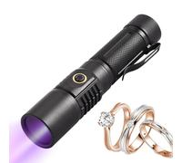 Linterna de detección, linterna de inspección UV de 365 nm, dispositivo de luz de mano recargable, lámpara de seguimiento de sangre para caza al aire libre, detección de de mascotas en zonas