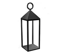 Linterna de diseño de aluminio inalámbrico mango metal LED blanco cálido NUNA BLACK H47cm