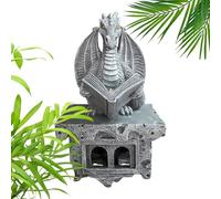 Linterna de dragón para exteriores - Lámpara solar de montaje en pared, lectura de libros solares para decoración de dragón | Dragoon Resin Lantern For Garden Patio Porch Lawn Pathway Home Birthday