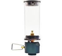 Linterna de gas, lámpara de velas de ensueño con linterna de gas con vidrio resistente al calor, lámpara con válvula ajustable, luz para acampar y caminar, acampar