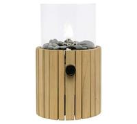 Linterna de gas Timber (Madera, Ø x Al: 18,5 x 30 cm, Redonda)
