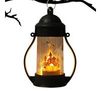 Linterna de Halloween, luz de Calabaza de Calavera, decoración Nocturna LED, Que Funciona con Pilas, Acento Brillante Espeluznante con Tema Festivo y Marco para Sala de Estar, Dormitorio