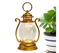 Linterna De Llama Vintage | Linter Huracán Colgante Metal Lanterrn Operación Batería Blanca Fría Lámparas Mesita Noche A La Antigua, Lámpara Mesa Decorativa Con Para Patio Interno Interior