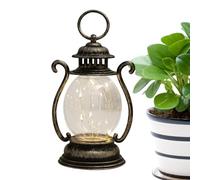 Linterna De Llama Vintage | Linter Huracán Colgante Metal Lanterrn Operación Batería Blanca Fría Lámparas Mesita Noche A La Antigua, Lámpara Mesa Decorativa Con Para Patio Interno Interior