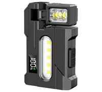 Linterna de llavero recargable COB, luz de trabajo LED superbrillante de alto lumen con imán, clip, abridor de botellas para pasear perros, reparación de automóviles, emergencia, camping, EDC