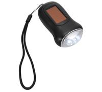 Linterna de Manivela 3 Led, Iluminación de Largo Alcance, Negro