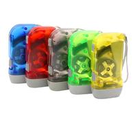 Linterna de manivela de 5 uds, minilinterna de manivela de emergencia de 3, 94x1, 97x0, 98, mano portátil para niños y adultos