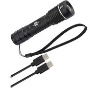Brennenstuhl LuxPremium linterna LED recargable de enfoque TL 601 AF IP67 / lámpara de mano recargable con CREE-LED (600lm, 190m, enfocable, máx. 26h de autonomía, incl. cable de carga USB C)