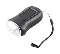 Linterna de mano genérica, LED de emergencia antorcha, 3,54 x 1,97 x 1,34 pulgadas, luz solar eléctrica, resistente al agua con correa, ideal para exterior supervivencia, boating, tienda de luces