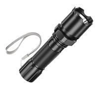 Linterna de mano genérica potente - Linterna LED de haz de carretera ultra brillante | Aluminio recargable por USB | Mini lámpara portátil impermeable IPX-8 de largo alcance para seguridad exterior