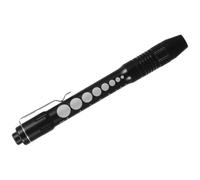 Linterna de Mano Tipo Bolígrafo para Examen Médico LED Portátil Negra | Aleación de Aluminio Cómoda y Ligera, Haz de Luz Continua, Diseño Ergonómico para Profesionales la Salud y Enfermeras