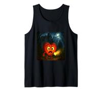 Linterna de Noche de Terror de Miedo, Fantasma de Halloween Camiseta sin Mangas
