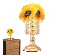 Linterna De Noche Floral: Luz De Escritorio Inalámbrica Tipo Margarita, Baliza De De Triple, Superficie Brillante Con Sensor De Grifo, Despensa De Oficina En La Cámara Porche, Brillo