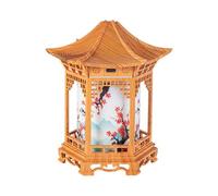 Linterna de pabellón ajustable - Decoración de luz de pagoda, iluminación ambiental de 5.4 fl oz con modos de color duales, lámpara de noche con diseño tradicional, decoración del hogar ambiente tranq