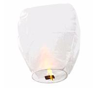 Linterna de papel Aohang, luz que vuela por el cielo para pedir un deseo, para camping, paquete de 2 (color blanco)